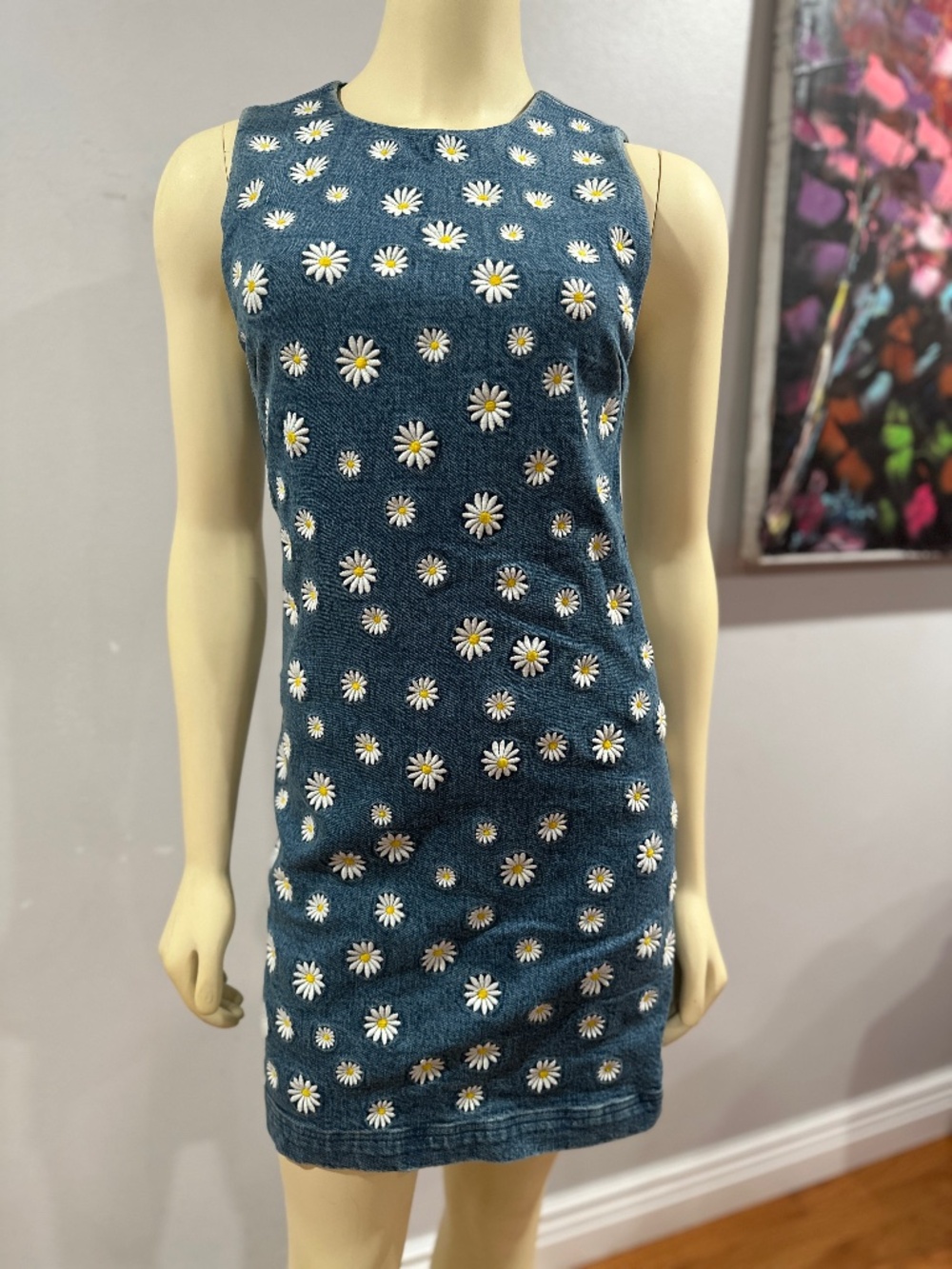 Alice and Olivia WYNELL EMBROIDERED MINI DRESS
